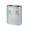 Thùng rác inox 2 ngăn phân loại rác thải Vietbin A46