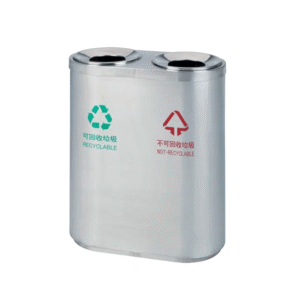 Thùng rác inox 2 ngăn phân loại rác thải Vietbin A46