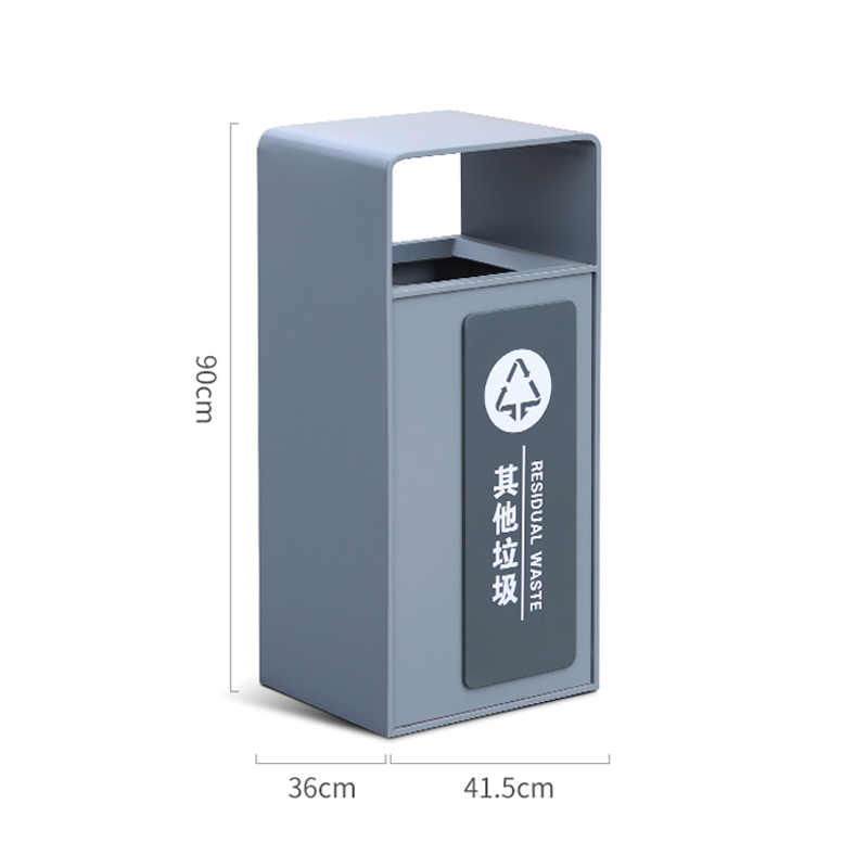 Thùng rác 1 ngăn để ngoài trời