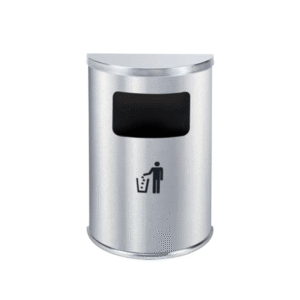 Thùng rác inox hình bán nguyệt Vietbin A51