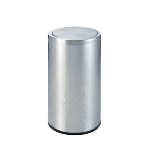 Thùng rác inox tròn nắp bập bênh A35-G giá rẻ (Nắp lật )