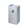 Thùng rác inox nắp bập bênh có gạt tàn thuốc Vietbin A34-E