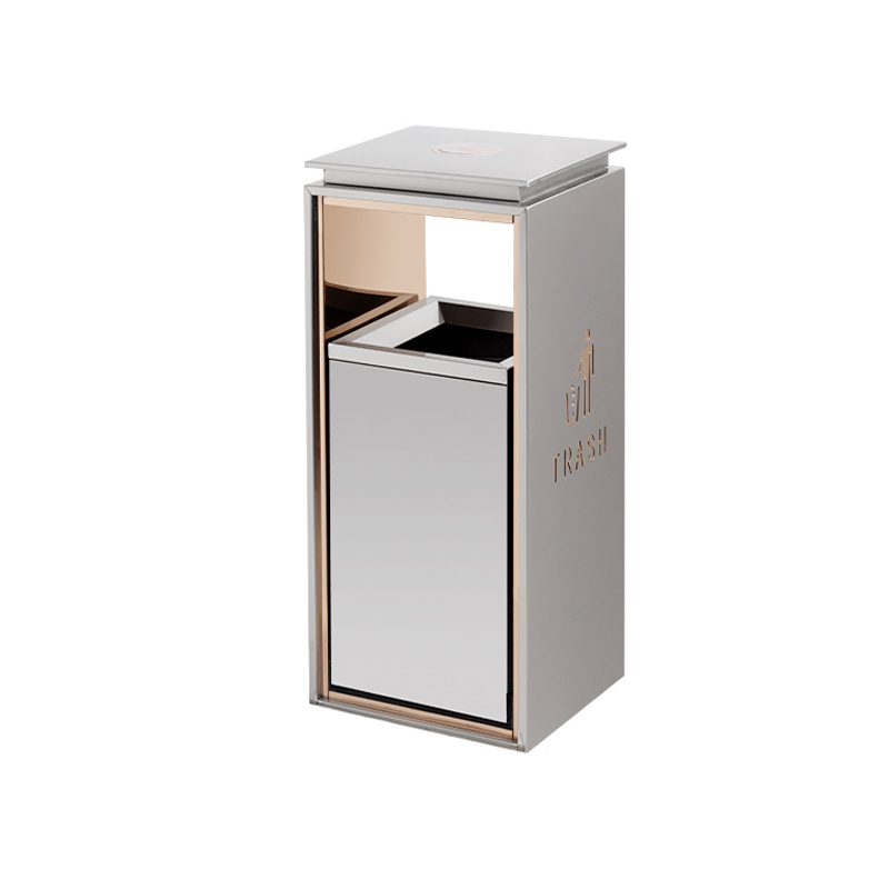 thùng rác inox cao cấp Vietbin để trong khách sạn AG02