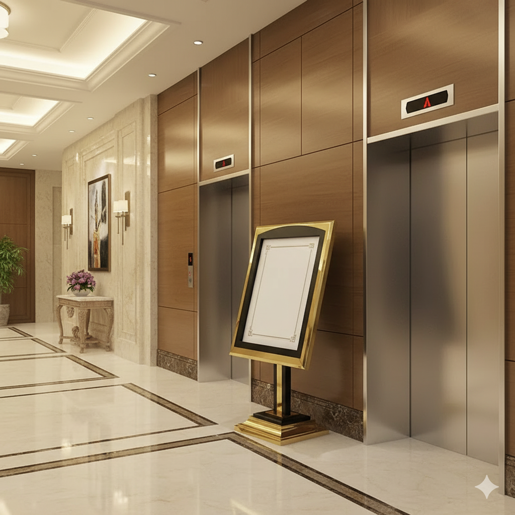 Bảng chỉ dẫn. thông báo cho nhà hàng, khách sạn