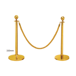 Cột chắn inox dây nhung mạ vàng VB CT1m