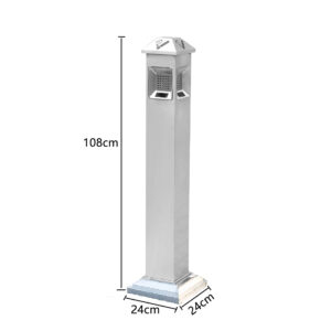 Trụ gạt tàn thuốc lá bằng inox 129-M