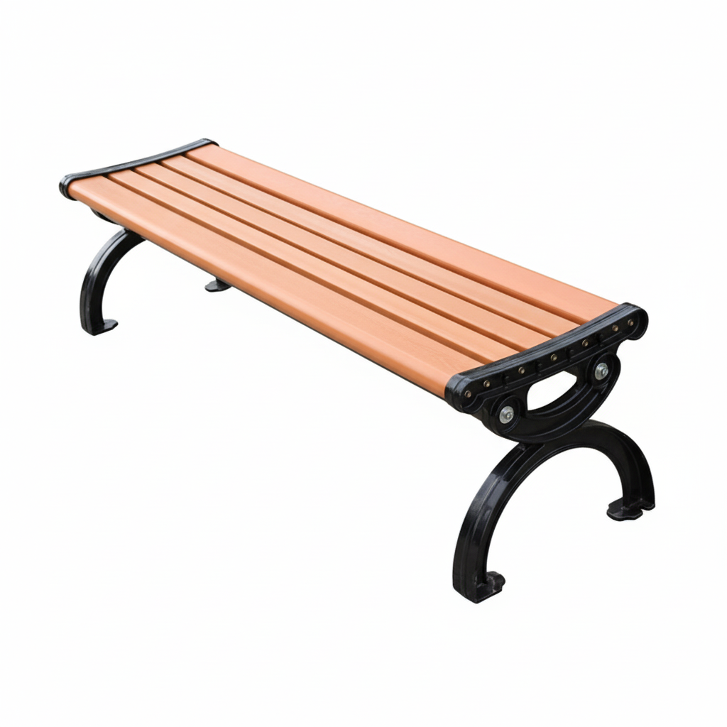 Ghế công viên dài 1,5m. Nan gỗ nhựa chuyên dụng VB-005