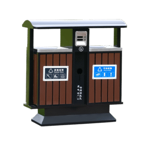 Thùng rác công cộng để ngoài trời 2 ngăn phân loại rác thải VB-A58X