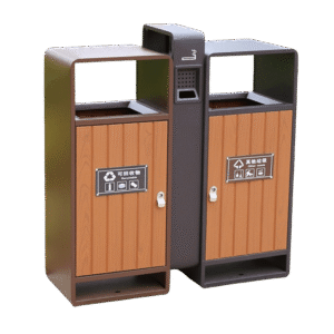 Thùng rác ngoài trời 2 ngăn phân loại rác Vietbin VB-A2BOX