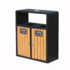 Thùng rác 2 ngăn ngoài trời phân loại rác Vietbin VB-A12BOX2