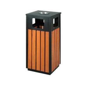 Thùng rác gỗ vuông công cộng A78-D
