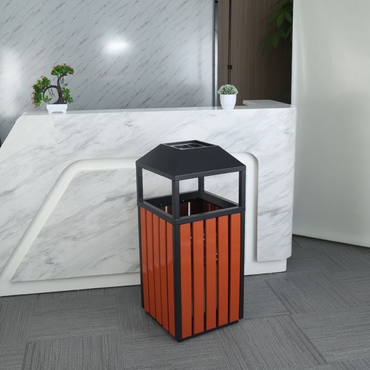 Thung rac go ngoai troi hinh chu nhat A78D Vietbin