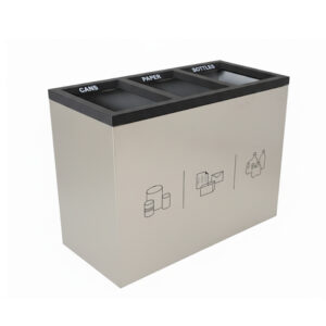 Thùng rác inox 3 ngăn Saigon Center và GigaMall VB-S3BOX