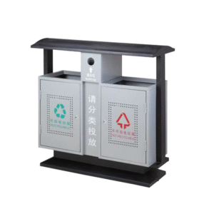 Thùng rác ngoài trời 2 ngăn A58-C