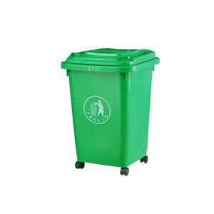 Thùng rác nhựa Vietbin có bánh xe dung tích 60 lít, chất liệu HDPE