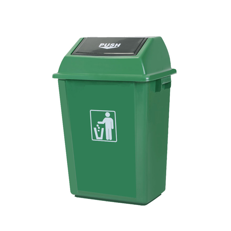 Thùng rác nhựa nắp bập bênh dung tích 60 lít màu xanh Vietbin 1