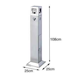Trụ đựng tàn thuốc lá công cộng bằng inox A57-F