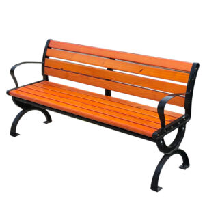 Ghế công viên tựa lưng. Nan gỗ nhựa chuyên dụng VB-004-1