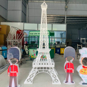 Mô hình tháp eiffel trang trí decor quán