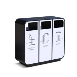 Thùng rác 3 ngăn phân loại rác Vietbin VB-GB3