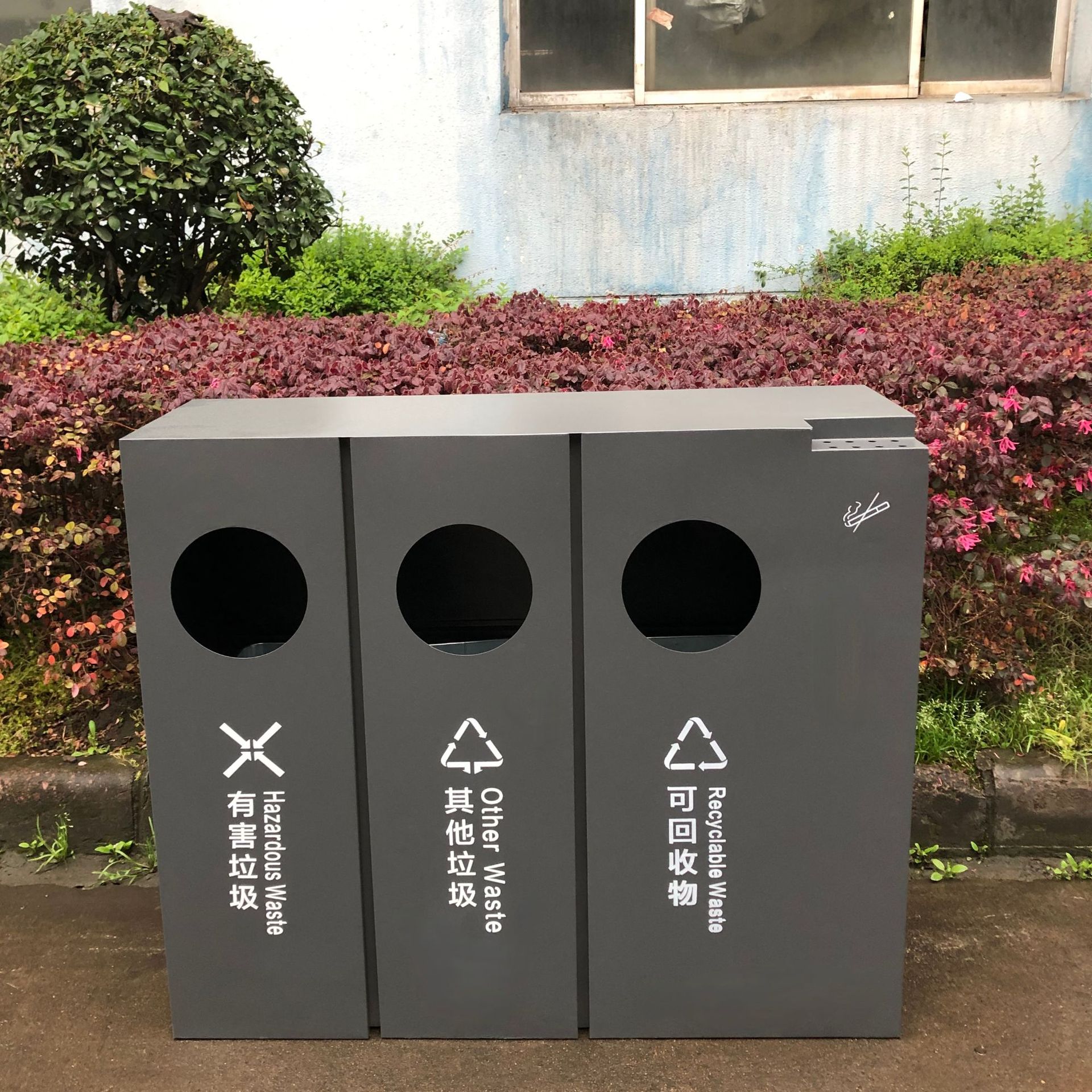 thùng rác công cộng 3 ngăn