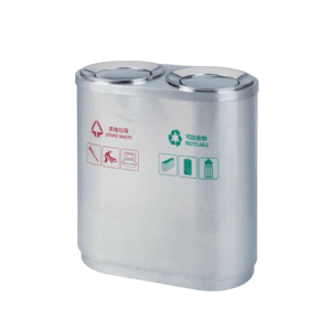 Thùng rác công cộng 2 ngăn phân loại rác thải A56