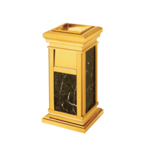 Thùng rác inox trang trí đá hoa cương A15 – thùng rác khách sạn