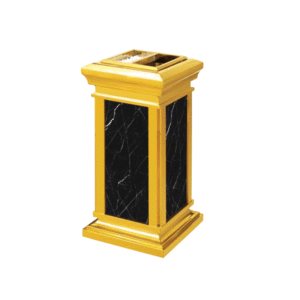 Thùng rác inox trang trí đá hoa cương A16 – thùng rác khách sạn