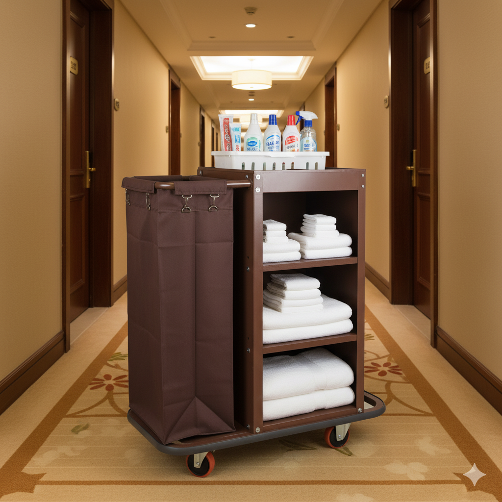 xe dọn phòng kahchs sạn